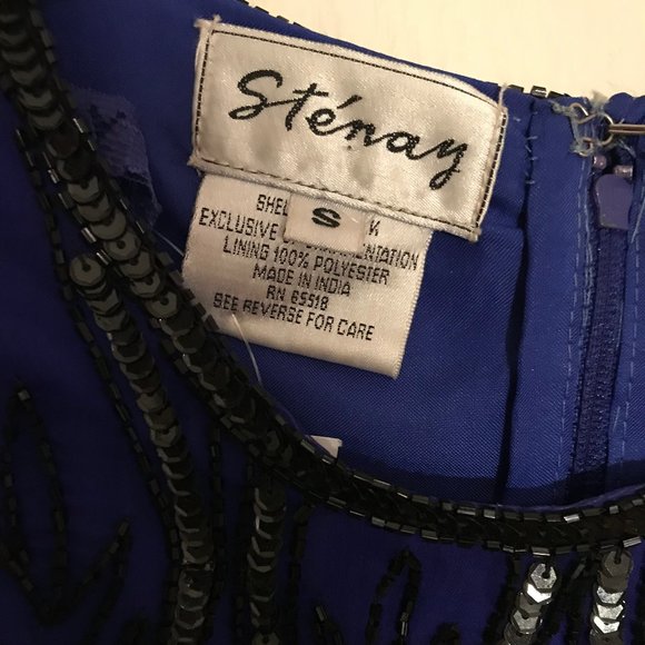 Gorgeous Stenay India Blue Beaded Blouse - Picture 6 of 6